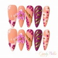 Purple/nude stiletto