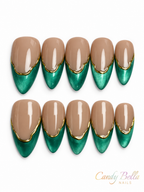 Turquoise Almond Shape short French