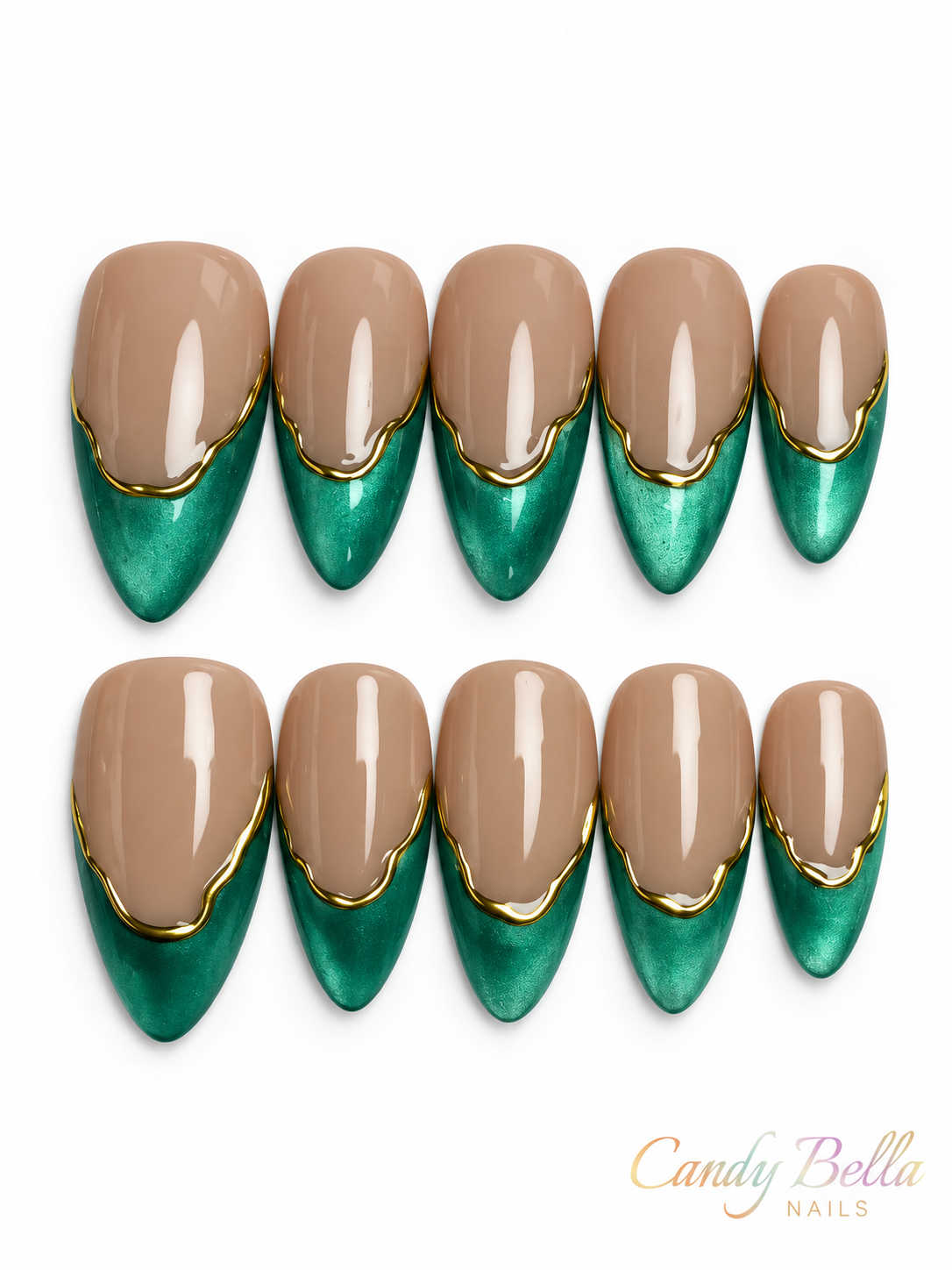 Turquoise Almond Shape short French