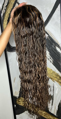 Highlight lace front wig 18 inch Ready to Ship